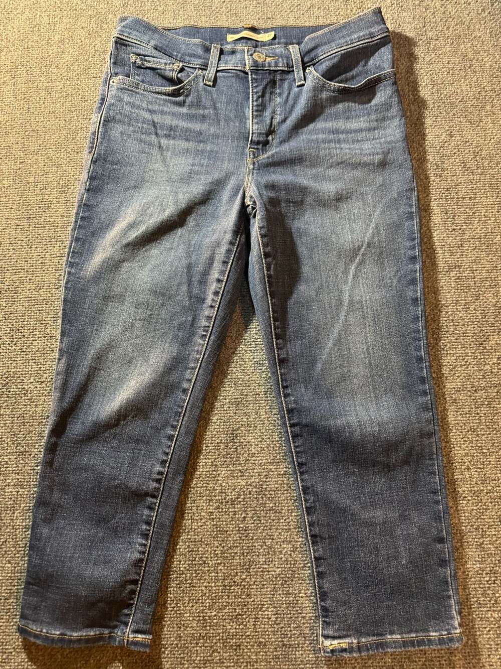 Levi's 311 Shaping Skinny Capri Size 27 Blue Denim Jeans